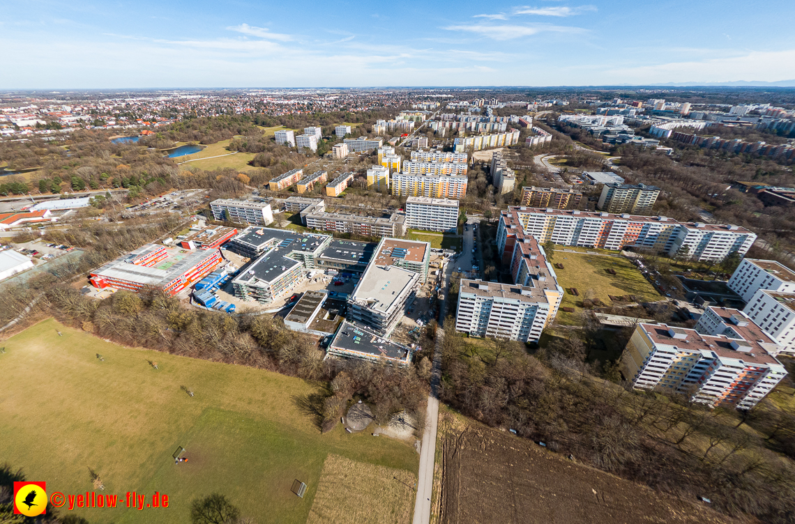 20.02.2023 - Baustelle zur Grundschule am Strehleranger in Neuperlach